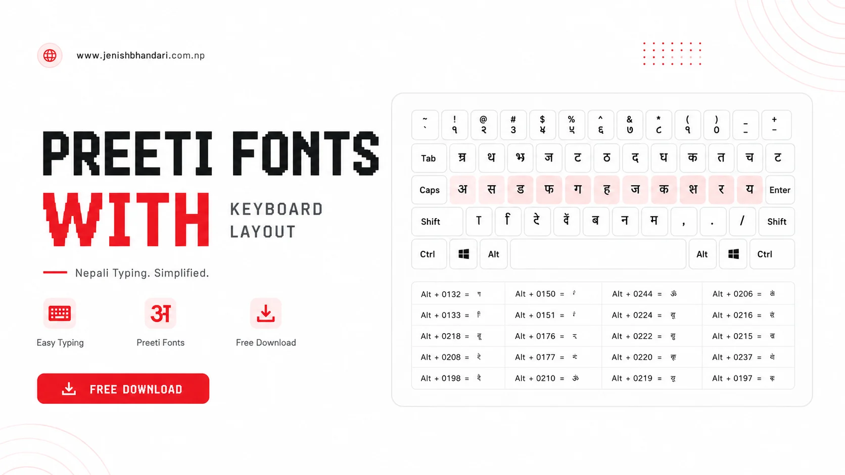 Preeti Font Keyboard Layout - Download Free PDF and Image Guide